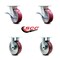 Service Caster 6 Inch Kingpinless Poly on Aluminum Wheel Caster Brakes 2 Rigid SCC, 2PK SCC-KP30S620-PAR-SLB-2-R-2 - alternate 5